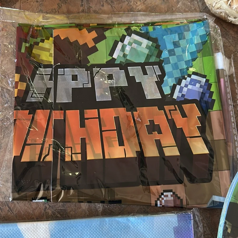 Minecraft Theme Birthday Party Supplies